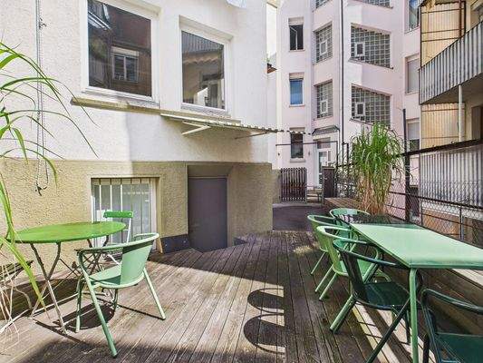 Terrassenfläche - Tiefparterre