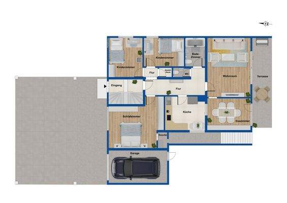 Grundriss Erdgeschoss.