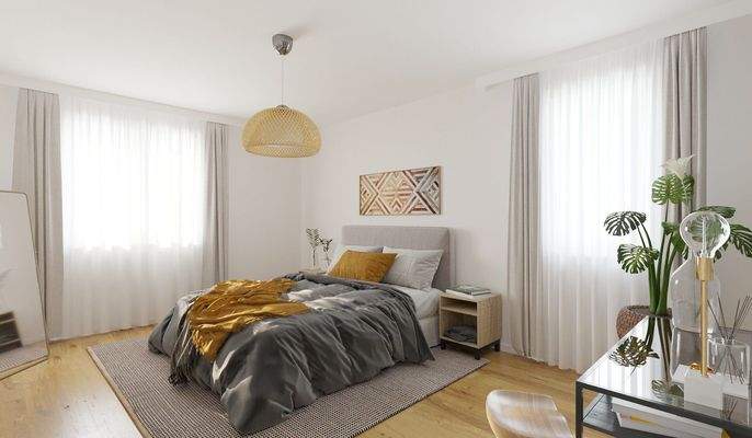 Komfortables Schlafzimmer