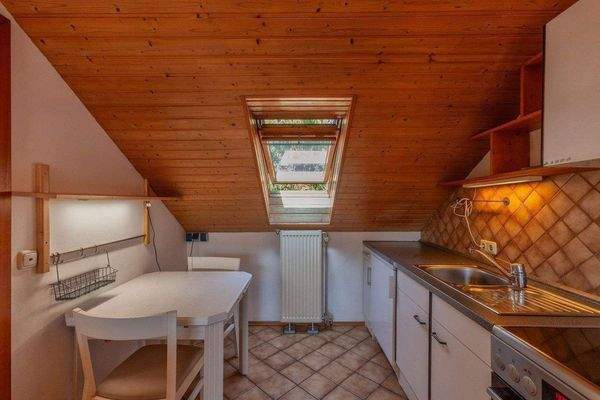 Küche im Dachgeschoss