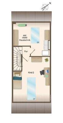 Grundriss Dachstudio 