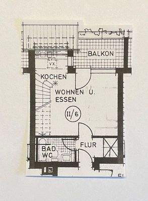 Grundriss Wohnen / Essen