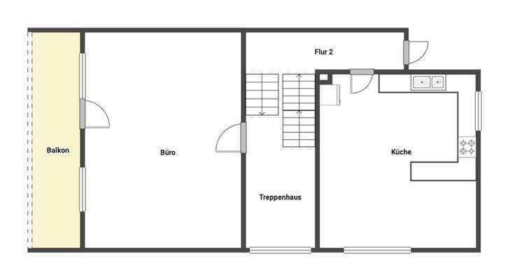 Grundriss Skizze 1.OG