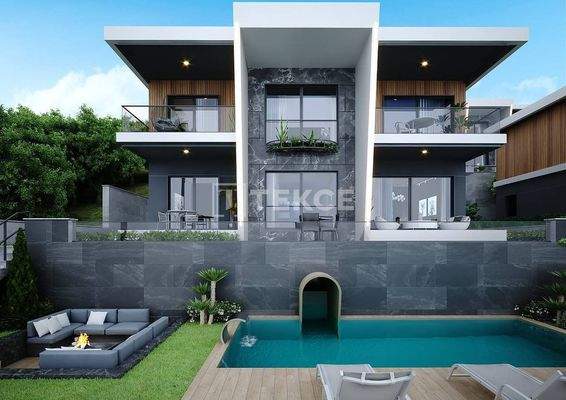 Stylish Villas with Sea and City Views in Alanya Bektaş