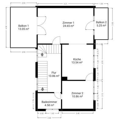 Haupthaus Obergeschoss 