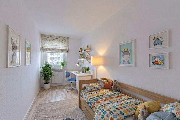 Kinderzimmer- (Einrichtung visualisiert)