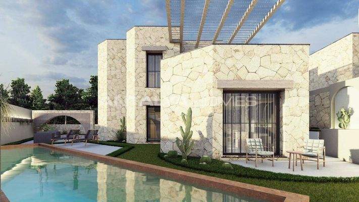 Detached Sea-View Houses with Private Pool in Bodrum Gumusluk