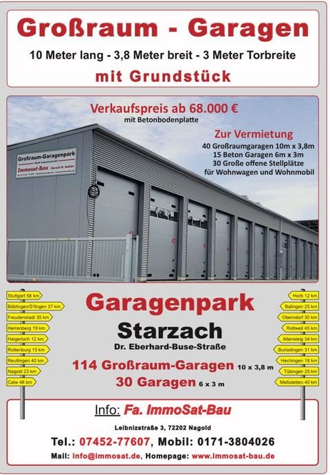 Starzach Garage, Starzach Stellplatz