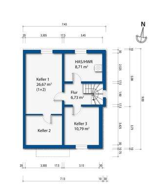 Grundriss Kellergeschoss