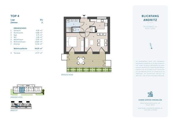 Verkaufsplan Reinerweg 21 - Top 4 - 7D