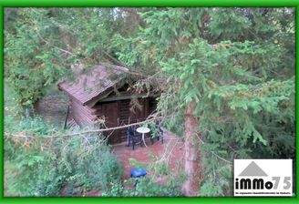Holzblock Hütte