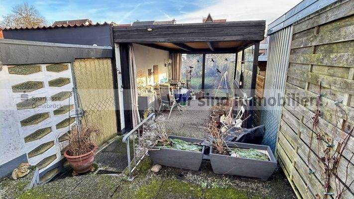 Überdachter Sitzbereich