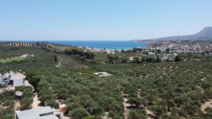 Kreta, Kalyves: Grundstück mit unglaublicher Aussicht und erstklassiger Lage in Kalyves zu verkaufen