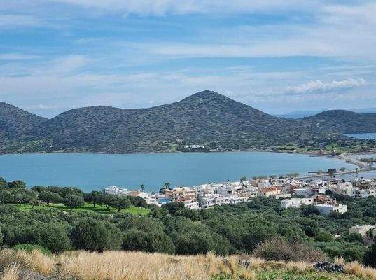 Kreta, Elounda: Baugrundstück mit Panorama-Blick zu verkaufen
