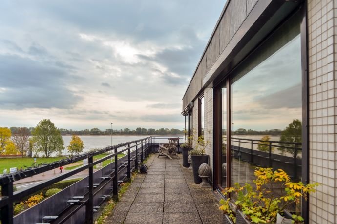 Penthouse-Wohnung mit Elbblick