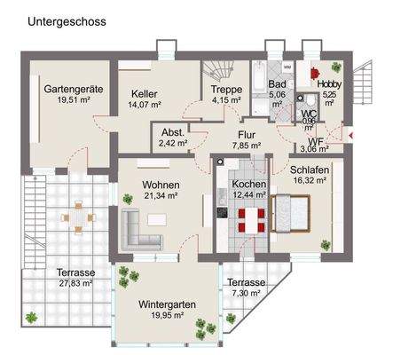 Grundriss Untergeschoss