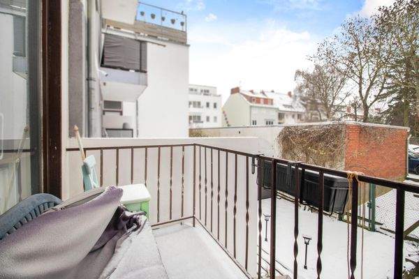 Balkon im Hochparterre