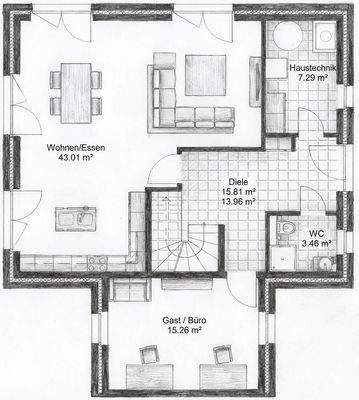 Grundriss Erdgeschoss
