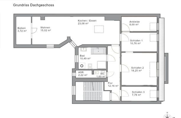 Grundriss Dachgeschoss 