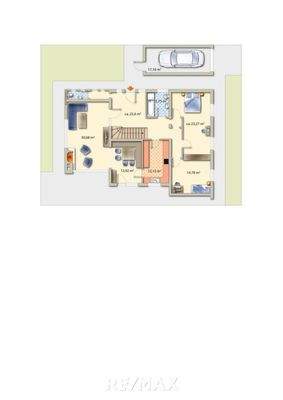 Plan Erdgeschoß möbliert