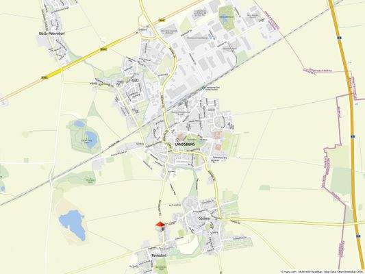 Geolyzer Kartenausschnitt