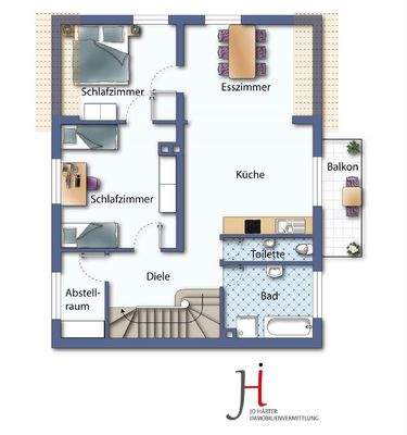 Beispielhafter Grundriß OG