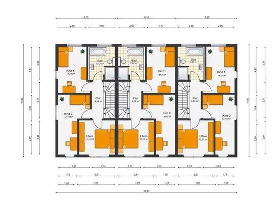 Grundriss Obergeschoss RMH
