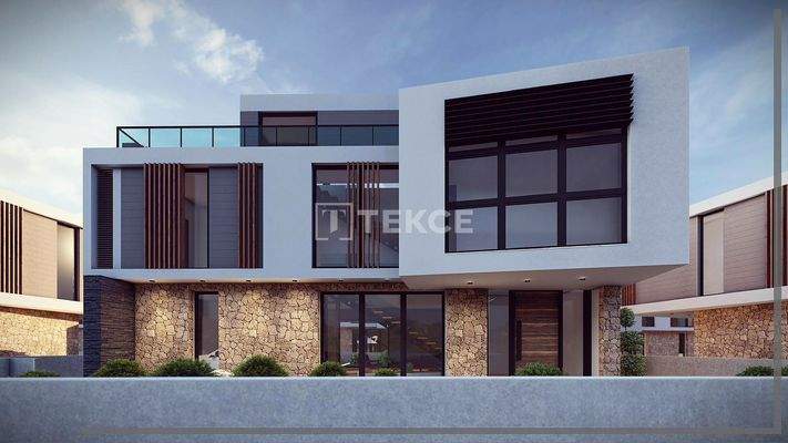 Sea View Houses with Pools in Alsancak North Cyprus