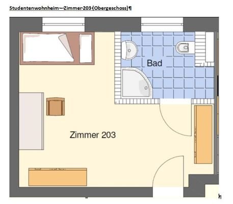 Grundriss Zimmer 2.03