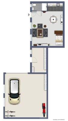 Grundriss Einlieger & Garage