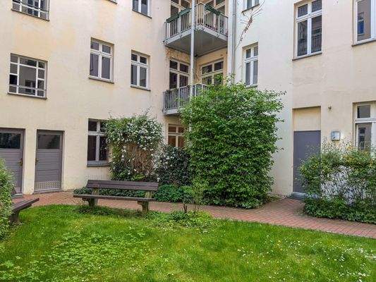 Sicht auf Wohnung und Terrasse