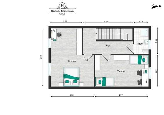 Grundriss OG bemaßt