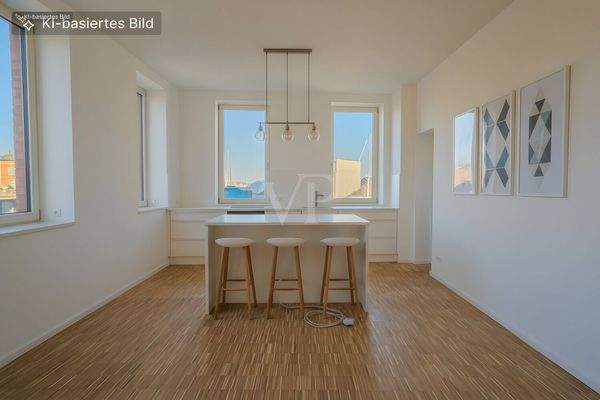 Küche digital möbliert