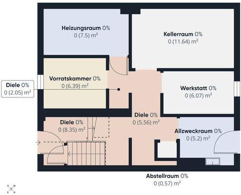 S&P | Grundriss Kellergeschoss