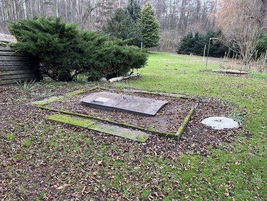 Gastank unter der Erde