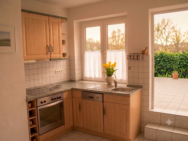 Einzigartiges Wohnen im Hinterhaus – Charmante Maisonette-Wohnung mit spektakulärer 50 qm Sonnenterrasse in der Erfurter Altstadt - Photo 2
