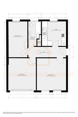 Grundriss der Wohnung