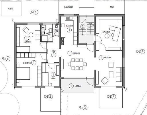 Unverbindlicher Grundriss