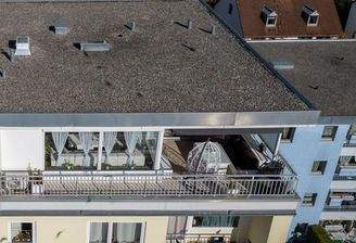 Balkon aus der Vogelperspektive