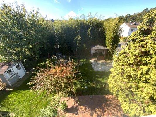 Gartenansicht vom Balkon 1. OG