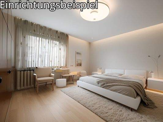 Schlafzimmer Einliegerwohnung Designbeispiel