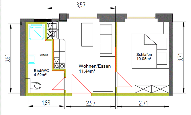 Grundriss - Wohnung - 12