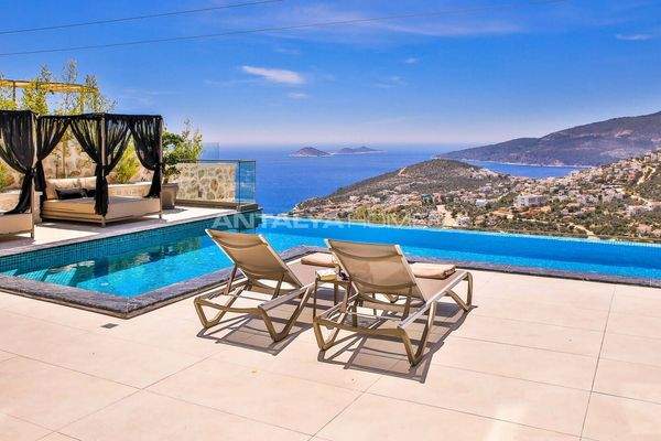 Luxury Sea View Villa with Extensive Amenities in Kalkan Antalya