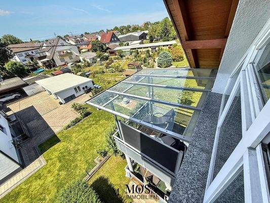 Blick aus dem Schlafzimmer