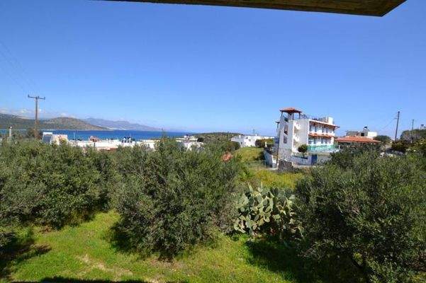 Kreta, Istron: Unfertiges Gebäude mit offenem Meerblick von allen Zimmern zu verkaufen - Rohbau