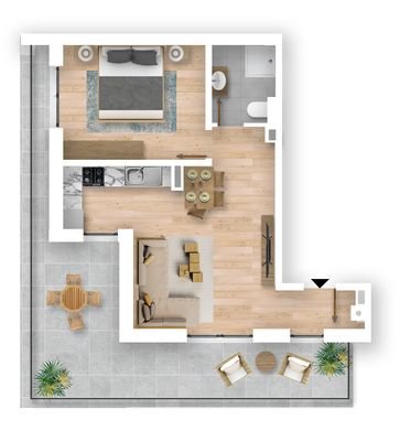 Grundriss WE 5