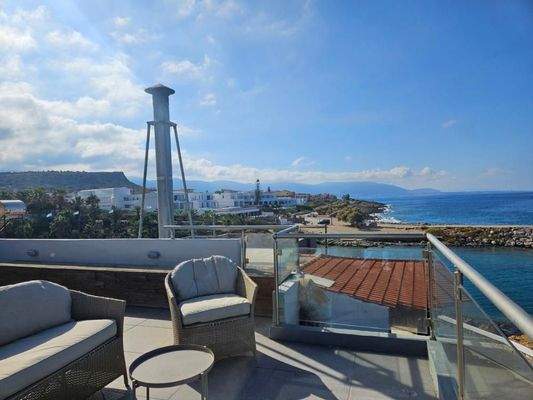 Kreta, Sisi: Wohnung im Zentrum mit fantastischem Meerblick zu verkaufen