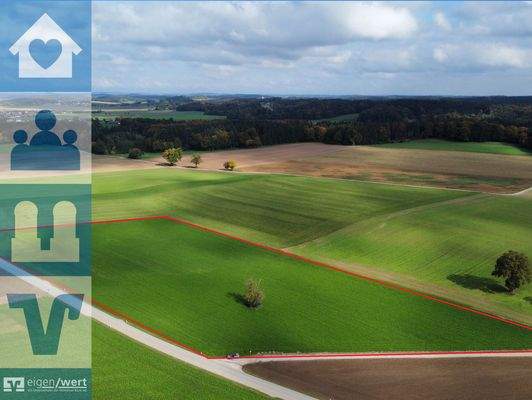 Ansicht der Ackerflächen Richtung Nord-Ost