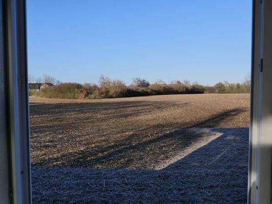 Ausblick vom Wintergarten