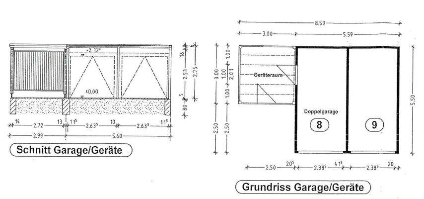 Grundriss Carport